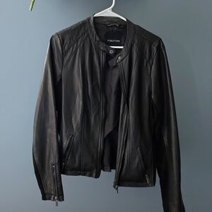 Black Faux Leather Jacket